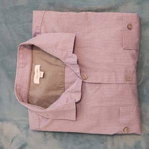 Mens Calvin Klein Short Sleeve Dress Shirt Size XL